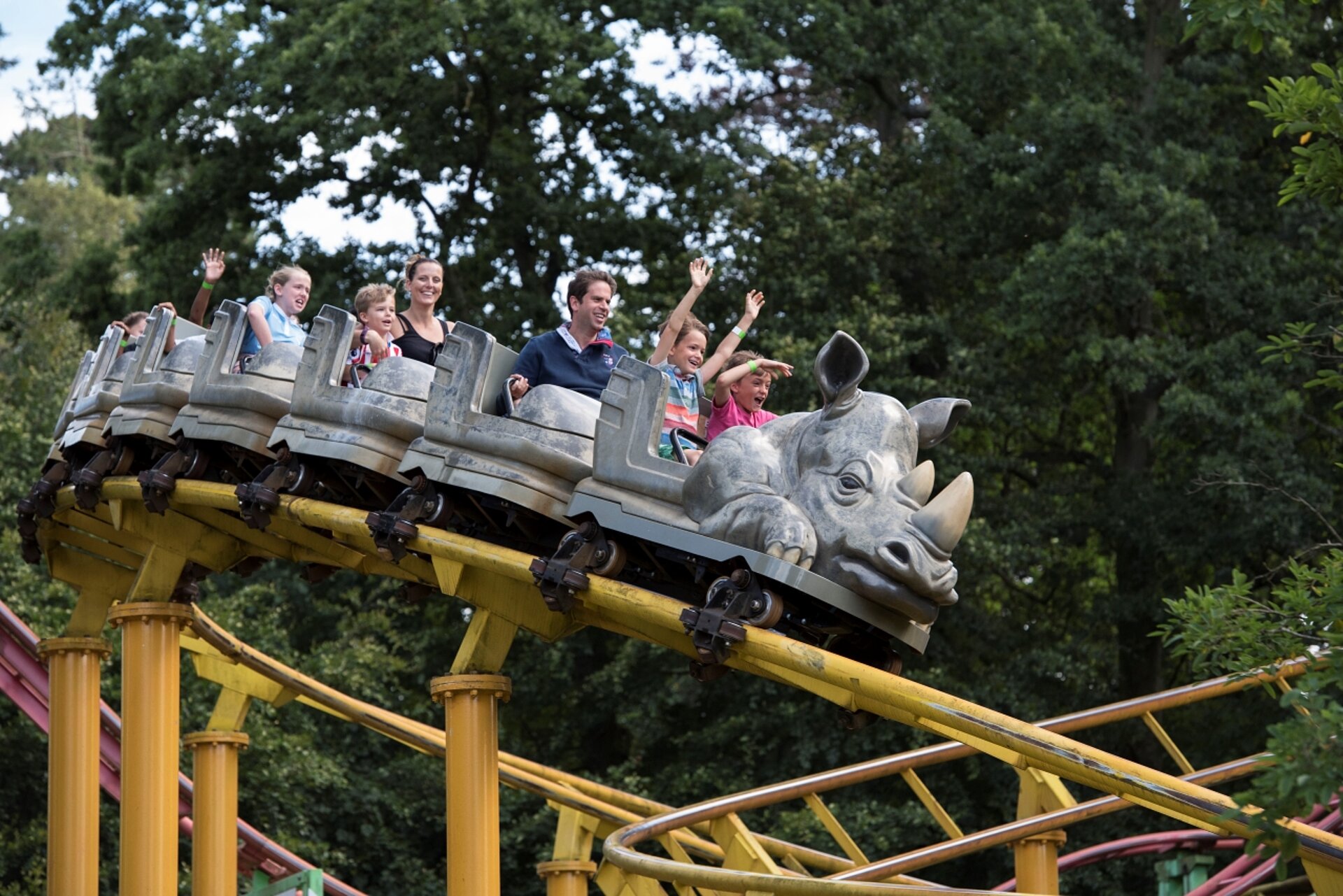 West Midland Safari Park Rhino Rollercoaster